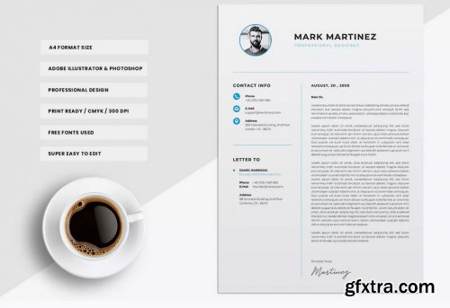 Minimalist CV Resume Vol. 49