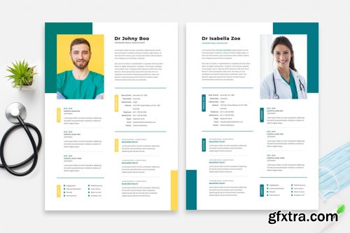 Doctor Resume / Cv Template 15