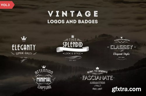 Vintage Logos and Badges Template - Vol.3