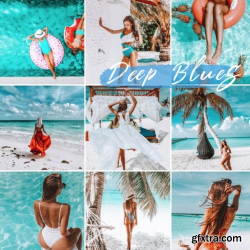 CreativeMarket - Mobile Lightroom Preset DEEP BLUES 4027339