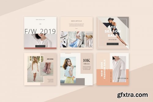 CreativeMarket - Pastel Instagram Pack 4018852