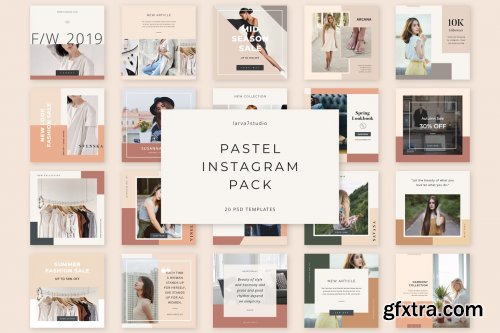 CreativeMarket - Pastel Instagram Pack 4018852