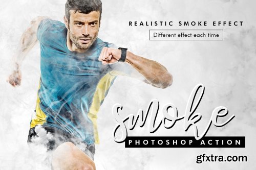 CreativeMarket - Smoke Photoshop Action 3983725