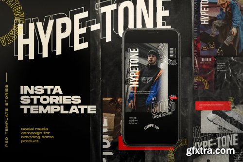 CreativeMarket - HYPE=TONE - Instagram Post & Stories 4064555