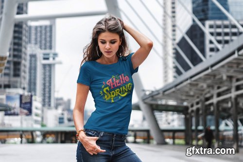 CreativeMarket - T-Shirt Mock-Up Urban Style vol.2 3188333
