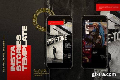 CreativeMarket - HYPE=TONE - Instagram Post & Stories 4064555