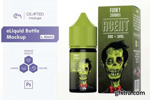 CreativeMarket - eLiquid Bottle Mockup v. 30ml-C 3421666