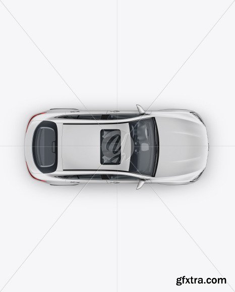 Coupe Crossover SUV Mockup - Top View 48153
