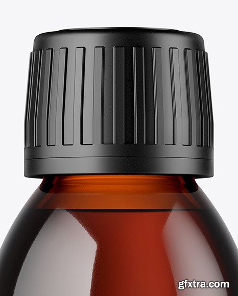 Amber Glass Bottle Mockup 48154