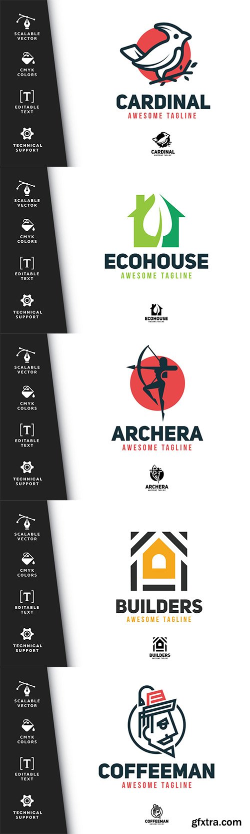 5 Vector Logo Pack