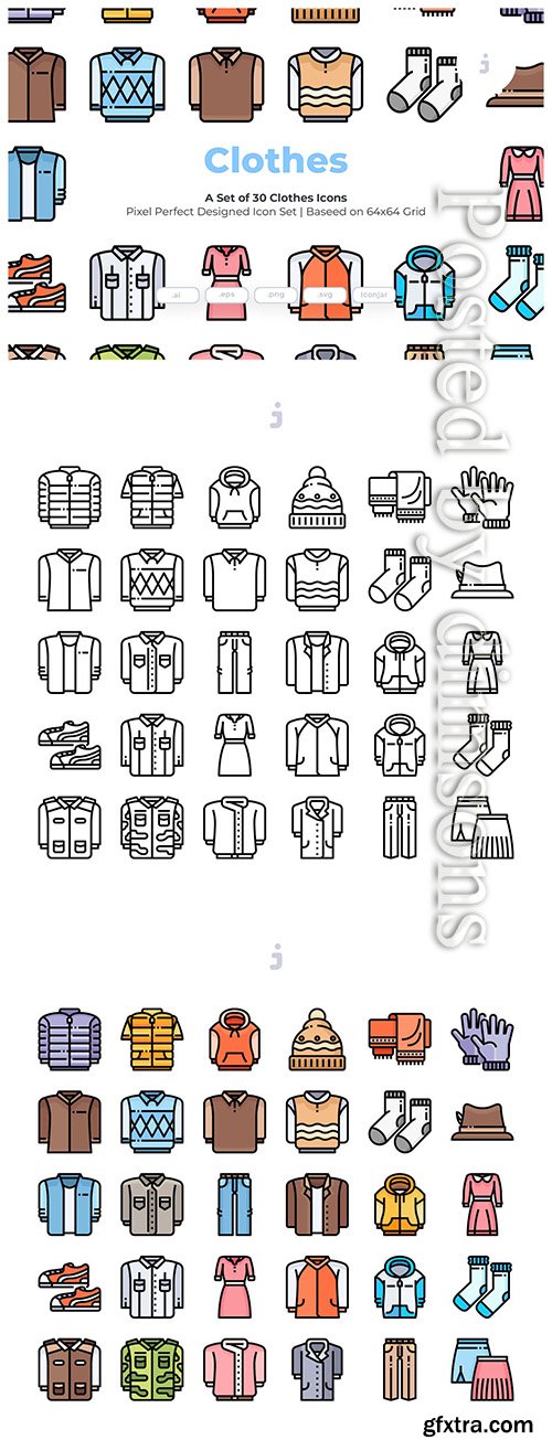 30 Clothes Icons