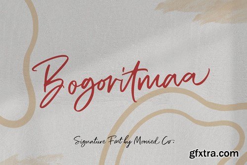 CM - Bogoritmaa Signature font 4068731