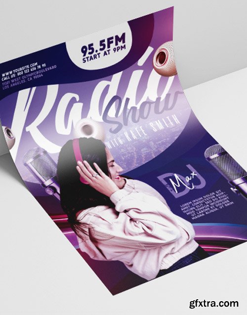 Radio Show V2208 2019 Premium PSD Flyer Template