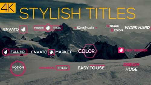 Udemy - Stylish Titles Vol.1