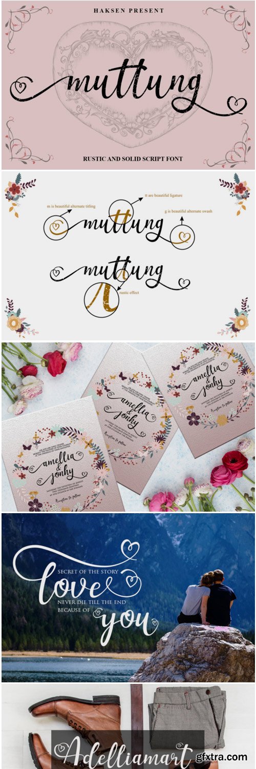 Muttung Script Font