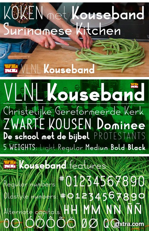 VLNL Kouseband Font Family