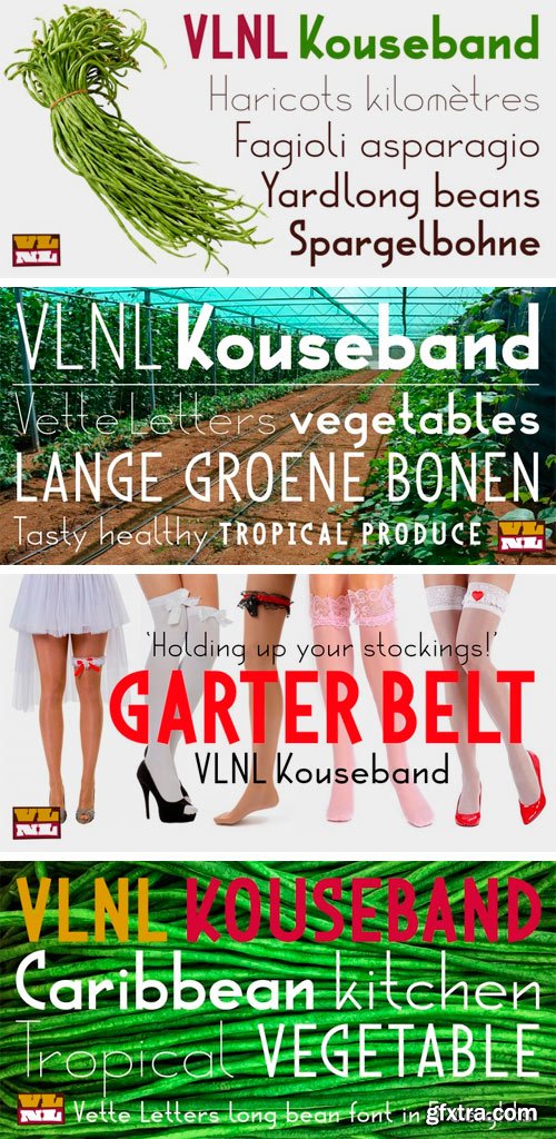 VLNL Kouseband Font Family