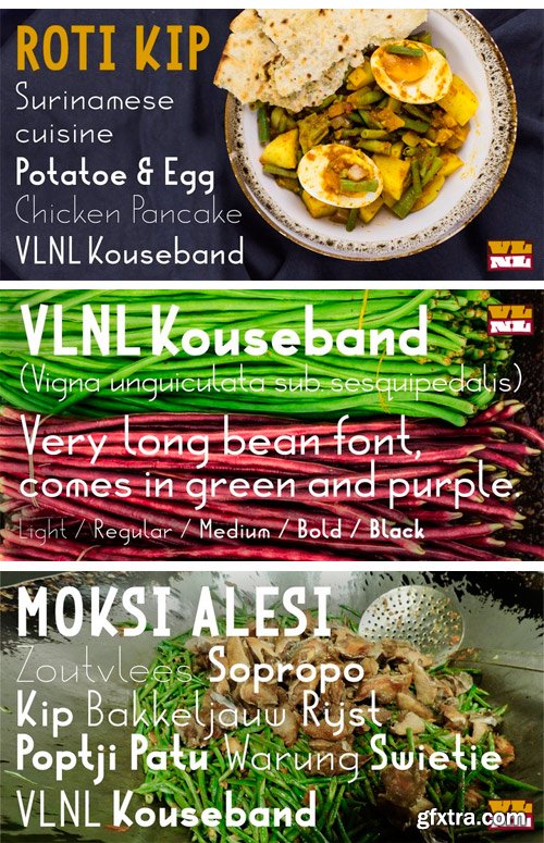 VLNL Kouseband Font Family