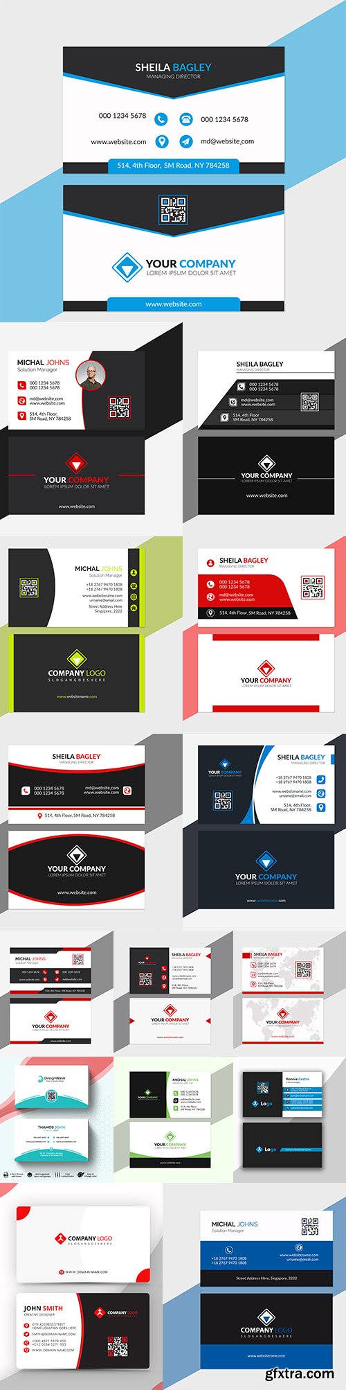 Business Cards Set