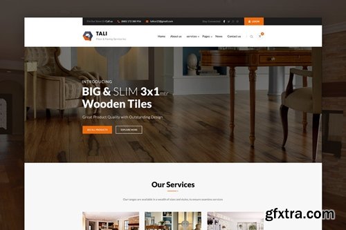 TALIE - Flooring, Paving & Tiling PSD Template