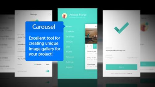 Udemy - Carousel Mobile App Mockup