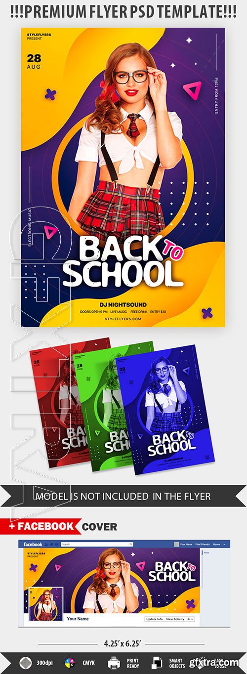 Back To School PSD Flyer Template