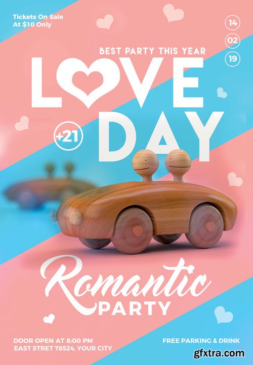 Love day - Premium flyer psd template