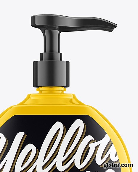 Liquid Soap Bottle with Pump Mockup 48079