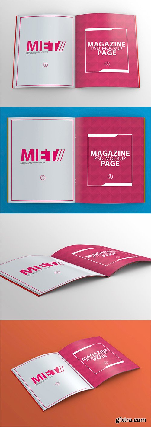 Open Magazine Mock-up PSDs vol 1