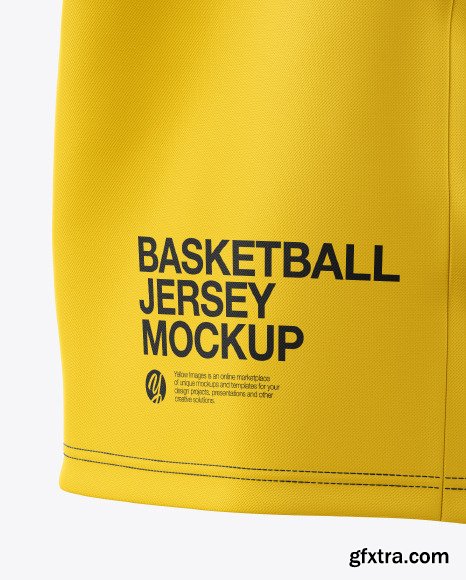 Basketball Jersey with V-Neck Mockup 48197