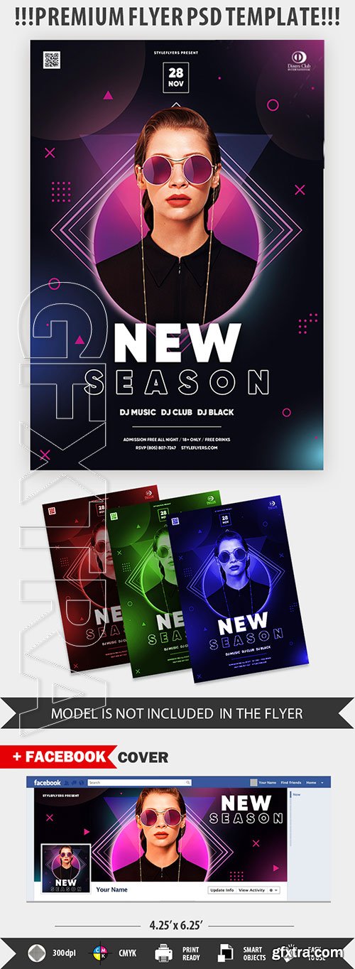 New Season PSD Flyer Template