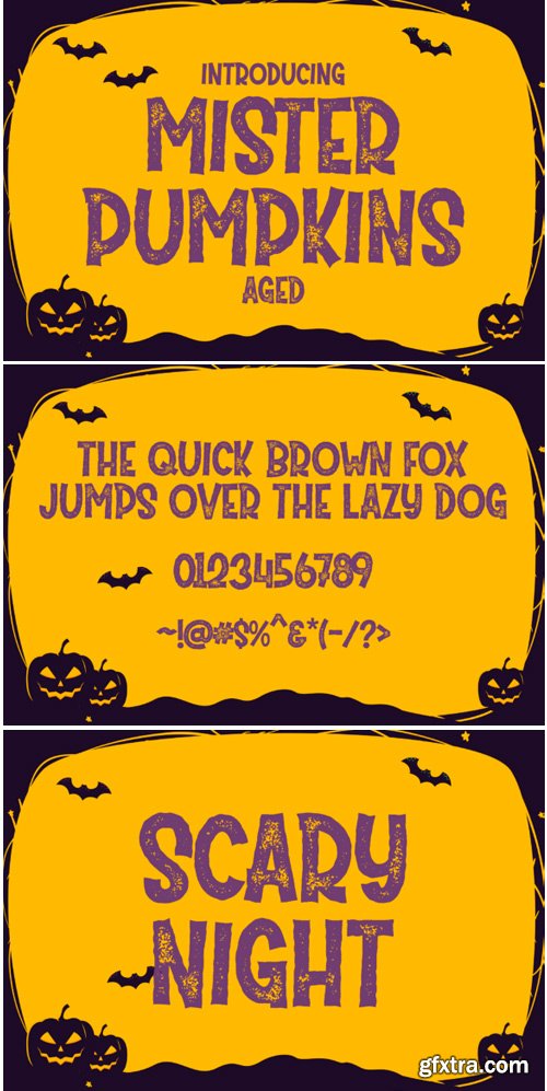 Mister Pumpkins Aged Font