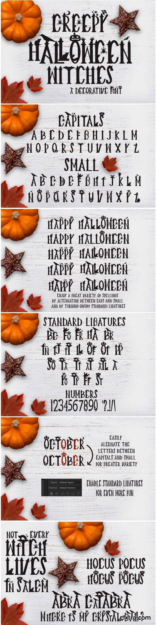 Creepy Halloween Witches Font