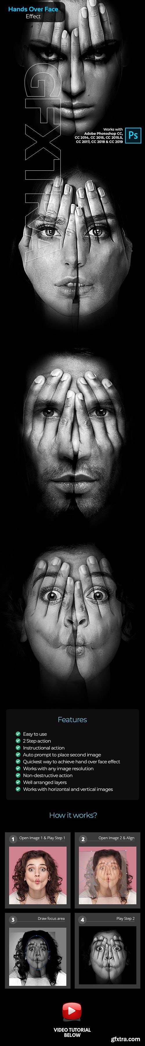 GraphicRiver - Hands Over Face Effect - Photoshop Action 24320482