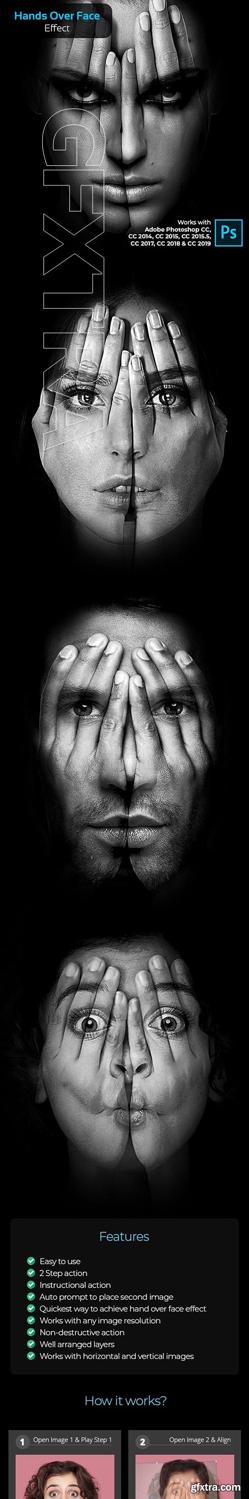 GraphicRiver - Hands Over Face Effect - Photoshop Action 24320482