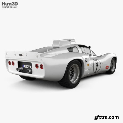 Chaparral 2D Race Car with HQ interior 1966 3D model