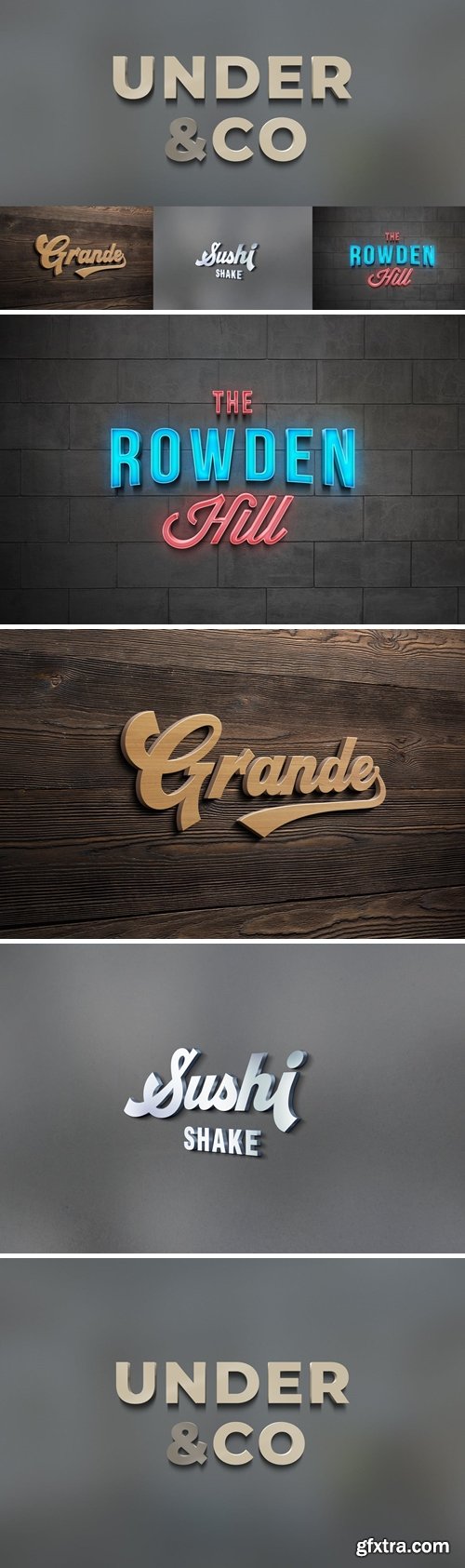 3d Logo mockups free