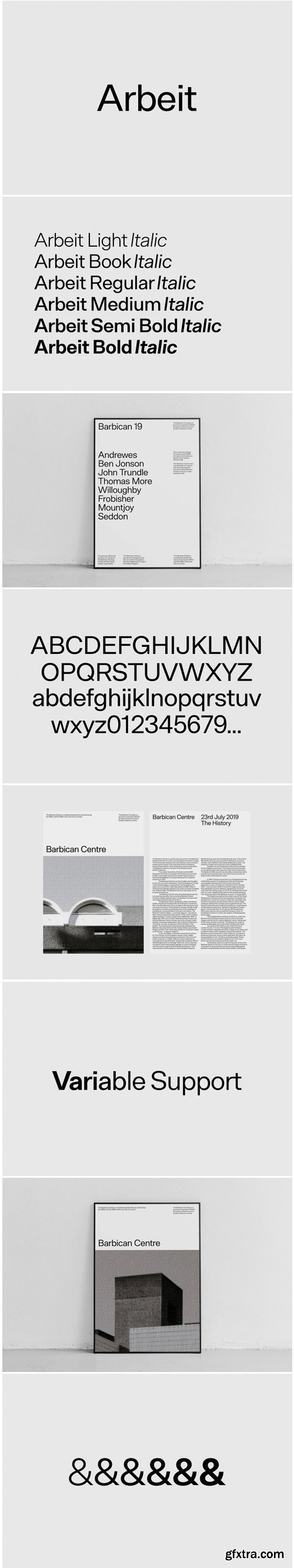 Arbeit Font Family