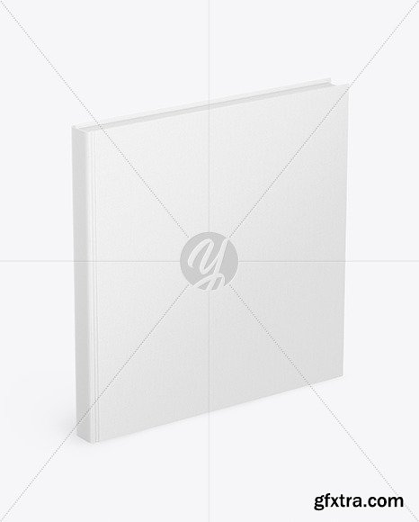Book w/ Fabric Cover Mockup - High Angle 48220