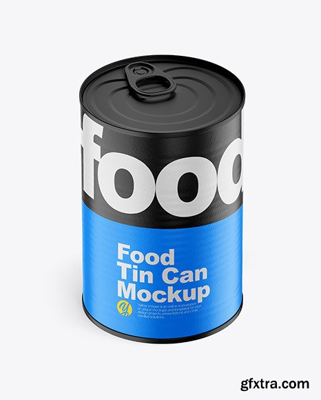 Matte Food Can Mockup 48211