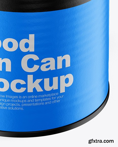 Matte Food Can Mockup 48211