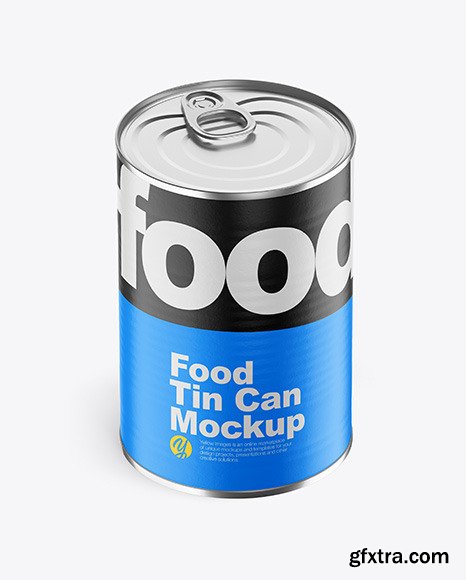 Matte Food Can Mockup 48211