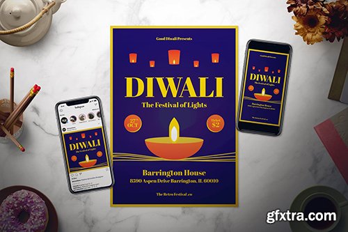 Diwali Flyer Set