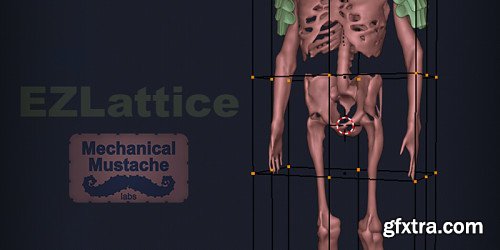BlenderMarket - Ezlattice Plus: Feature Packed Blender Add-On For Deforming/Reshaping Models Quickly In Edit/Object Modes