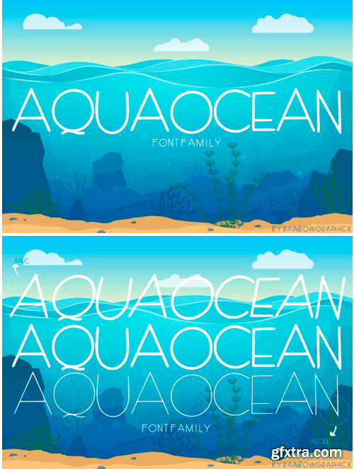 AquaOcean Font