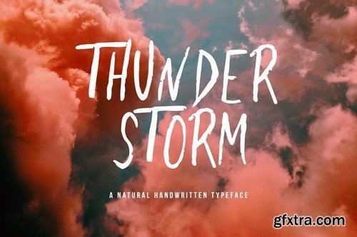 Thunderstorm - Handwritten Brush Font