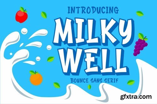 Milkywell - Bounce Sans Serif