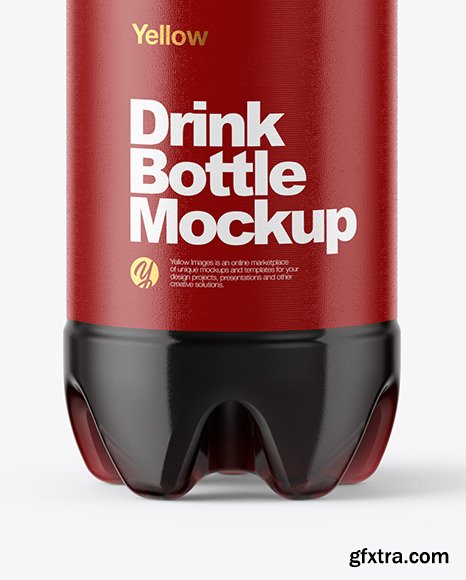 500ml PET Bottle With Cola Mockup 48240