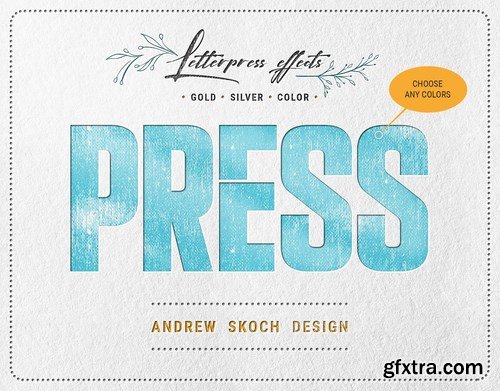 Letterpress - Text & Logo PSD Mockups