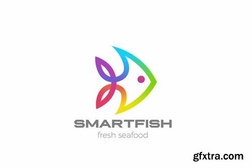 Fish Logo linear style